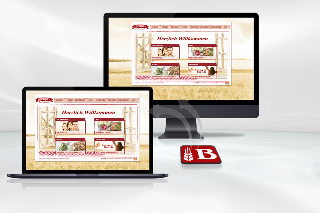 Webprogrammierung Referenz | Burger Knäcke GmbH + Co. KG