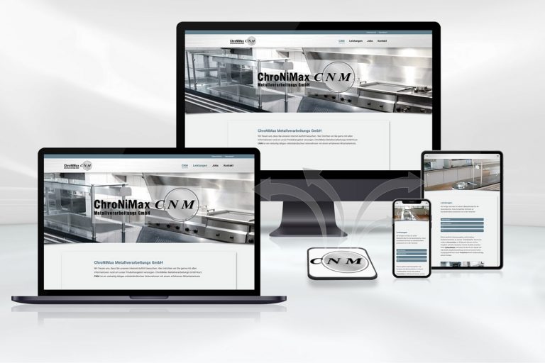 DREAM-PIXEL Webdesign Referenz ChroNiMax Metallverarbeitungs GmbH