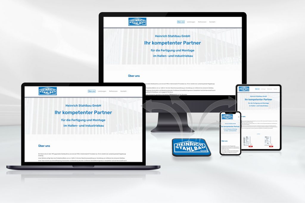 Webdesign und Programmierung Heinrich Stahlbau GmbH