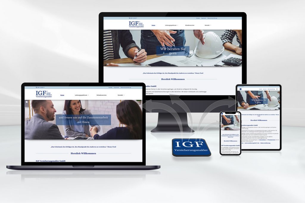 Web-Design und Programmierung IGF Versicherungsmakler GmbH