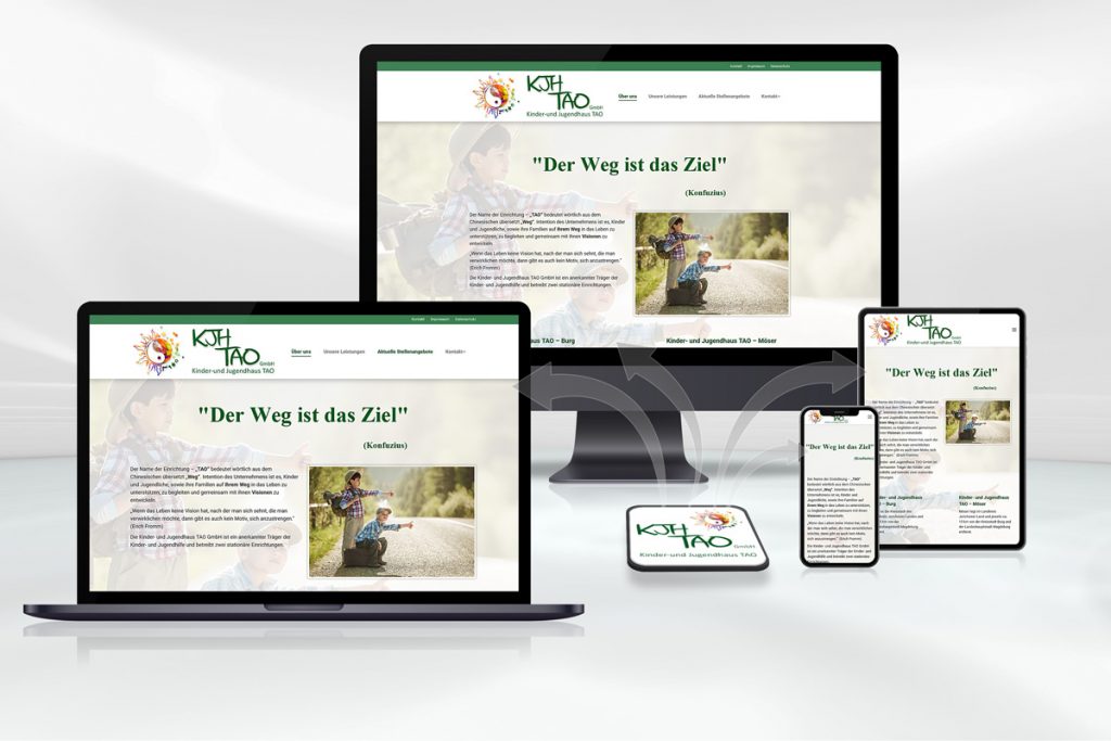 DREAM-PIXEL Webdesign Referenz Kinder- und Jugendhaus TAO GmbH