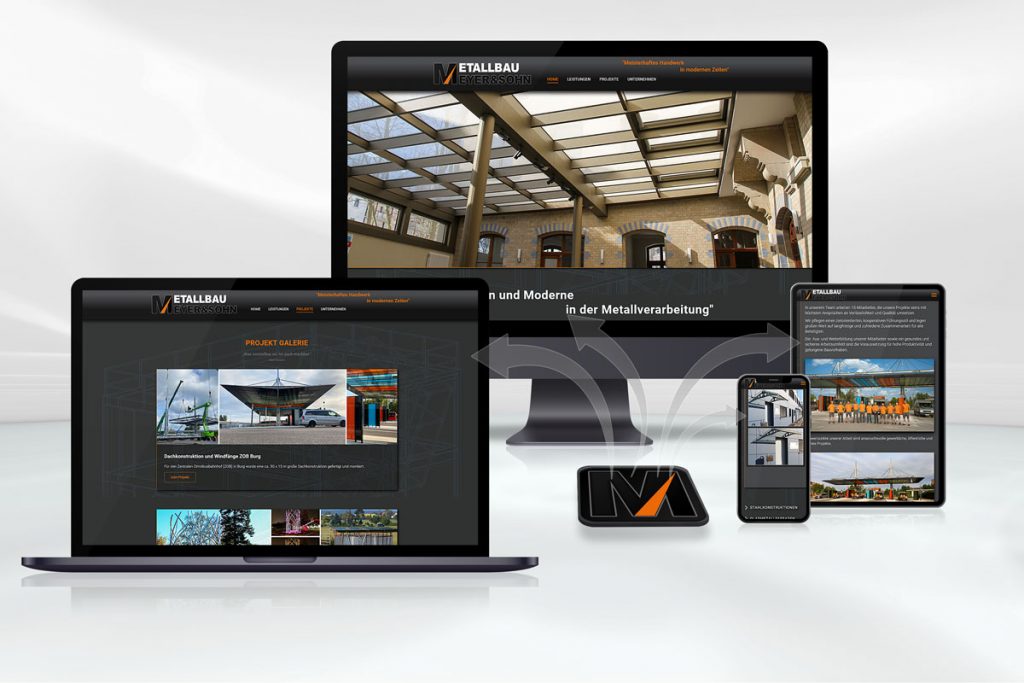 Webdesign und Programmierung Metallbau Meyer & Sohn GmbH & Co.KG