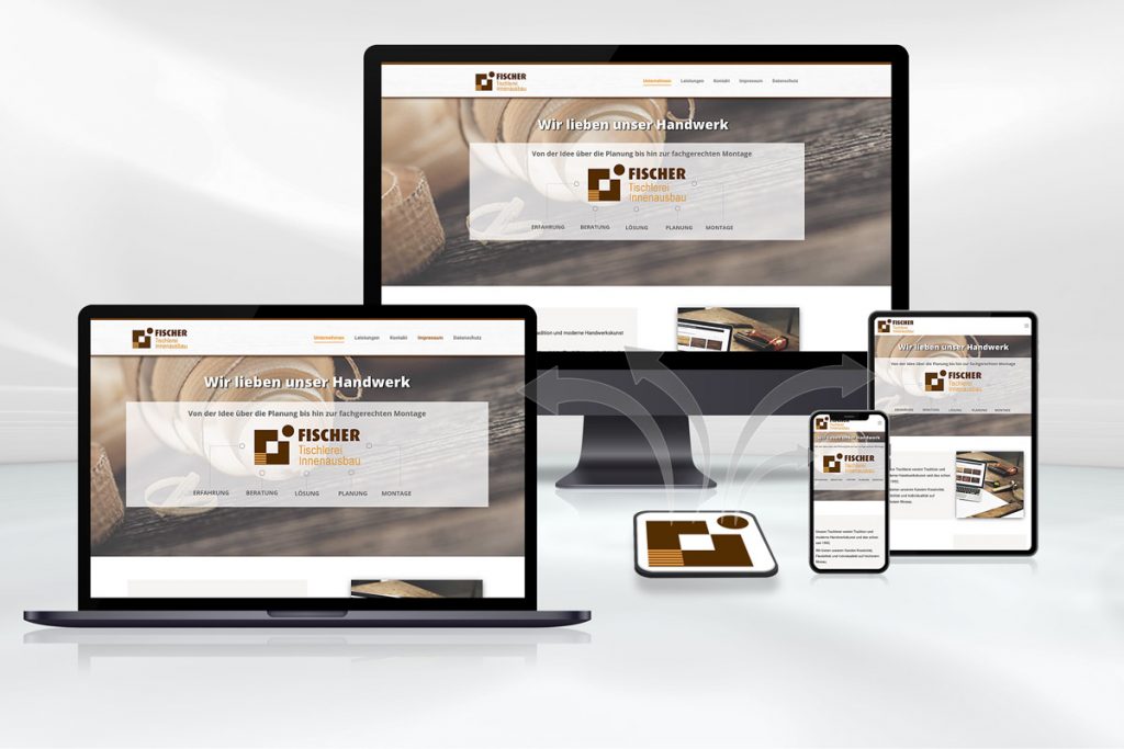 Webdesign und Programmierung Tischlerei Fischer Innenausbau GmbH